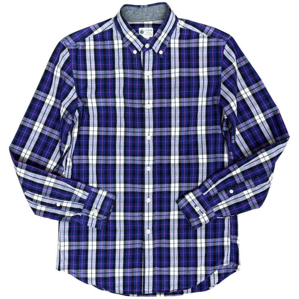 Men's J. CREW "Shirtings Washed Tartan" Plaid Shirt | Size S